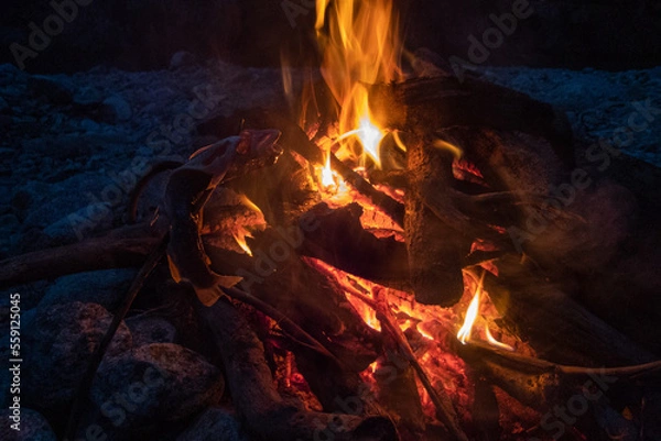 Fototapeta 焚火