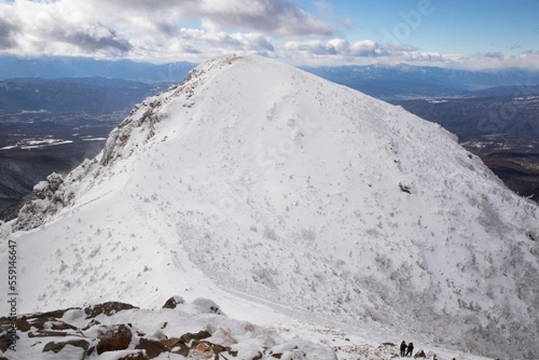 Obraz 冬の東天狗岳から見る西天狗岳