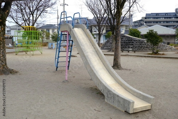 Obraz レトロなすべりだい