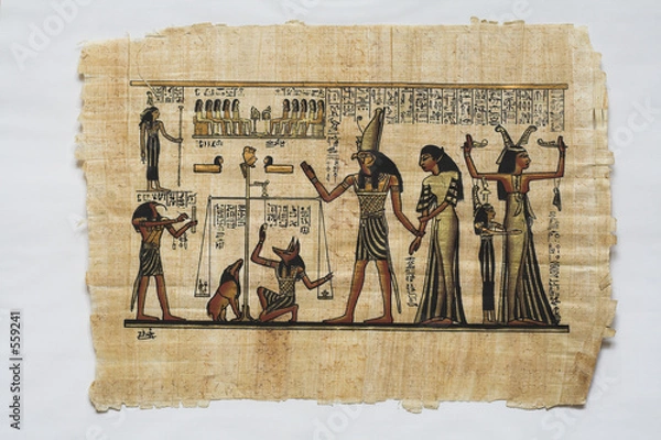 Obraz malowanie papirusu