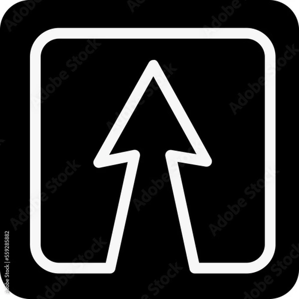 Fototapeta Solid upload square icon