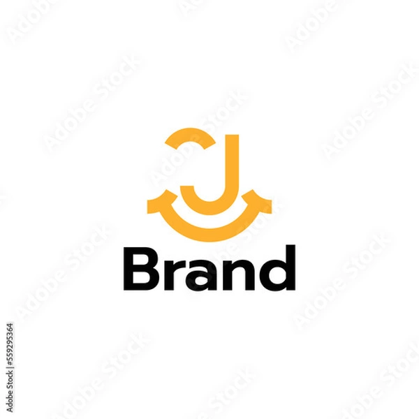 Obraz Letter J Smiling Logo