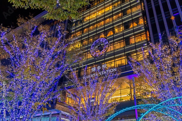 Obraz 博多駅のイルミネーション
