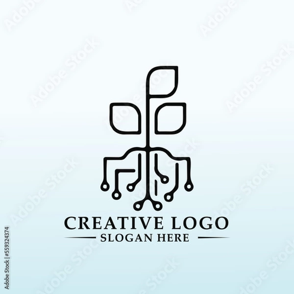 Obraz Agricultural Technology Logo design idea