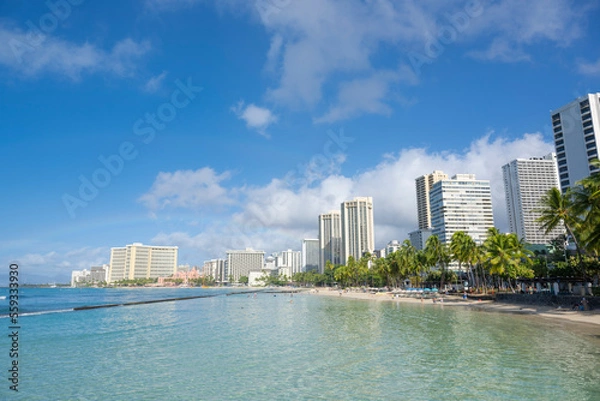 Fototapeta ハワイのワイキキビーチ