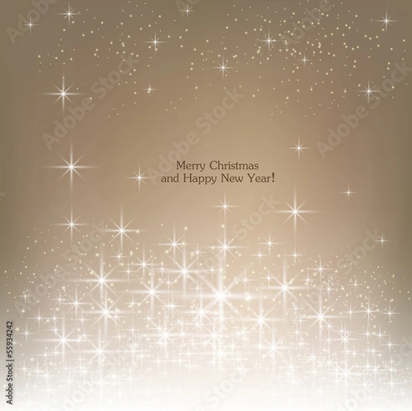 Obraz Beige beautiful Christmas background.