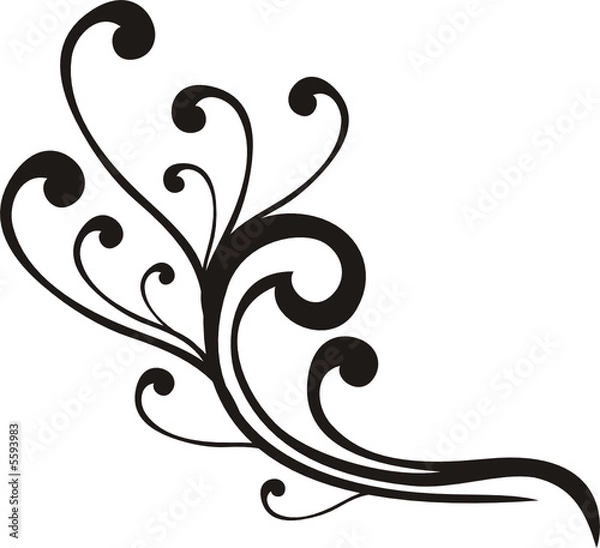 Fototapeta florituras simples