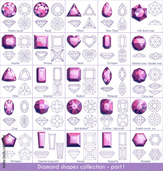 Obraz Kolekcja Diamond Shapes - część 1