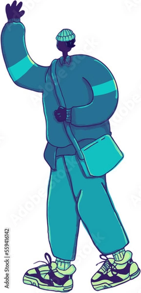 Obraz person with a bag