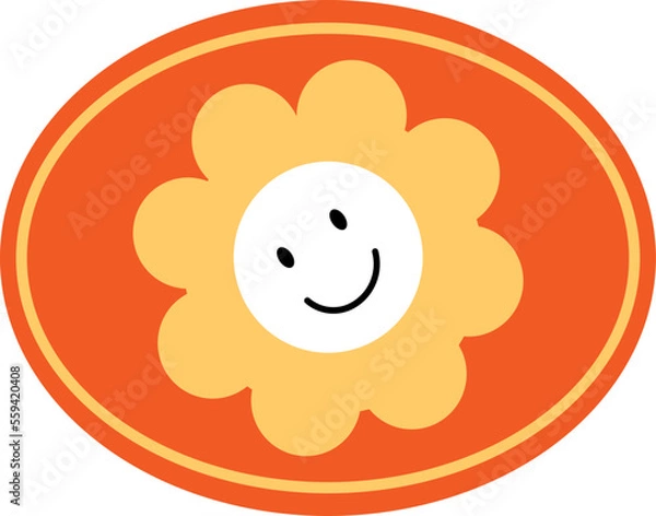 Obraz flower badge