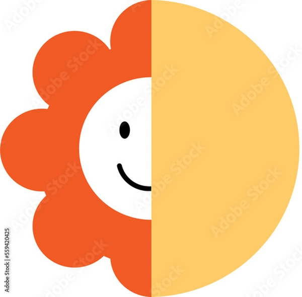 Obraz half flower