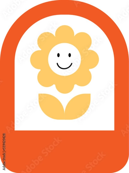 Obraz flower and window