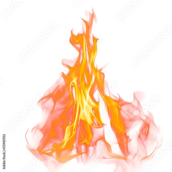 Obraz Easy to use flame overlay, transparent PNG