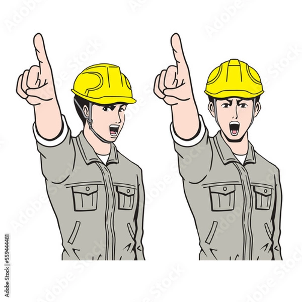 Obraz 日本人の工事現場員