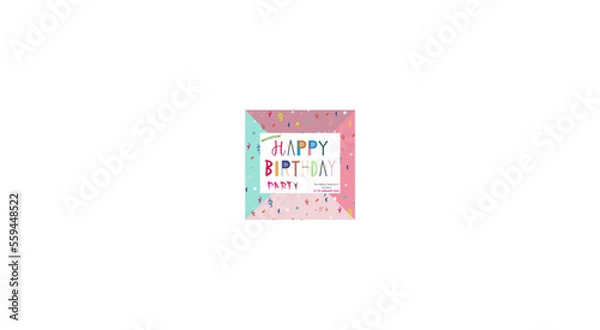 Obraz Happy Birthday card Invitation