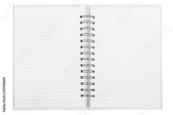 Obraz opened notebook