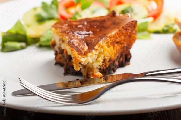 Fototapeta Closeup von einem Shepherds Pie