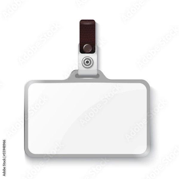 Fototapeta Plastic badge