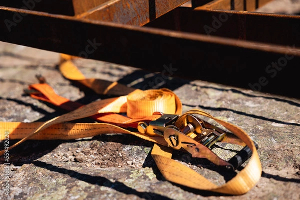Obraz Construction site with tools and equipment
