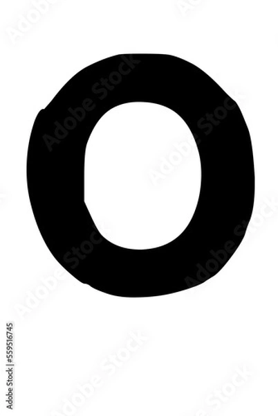 Obraz Deformed Letter Type Font O