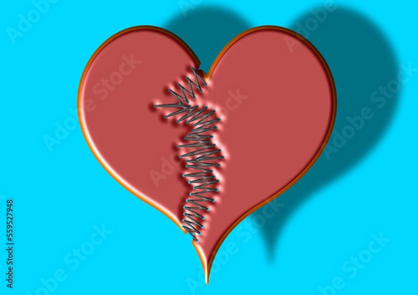 Obraz Herz mit Narbe