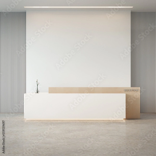 Obraz Luksusowe nowoczesne recepcje - rendering 3D