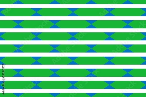 Fototapeta Geometric pattern in the colors of the national flag of Sierra Leone. The colors of Sierra Leone.