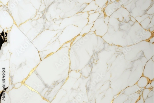 Obraz Calacatta marble with golden veins texture background