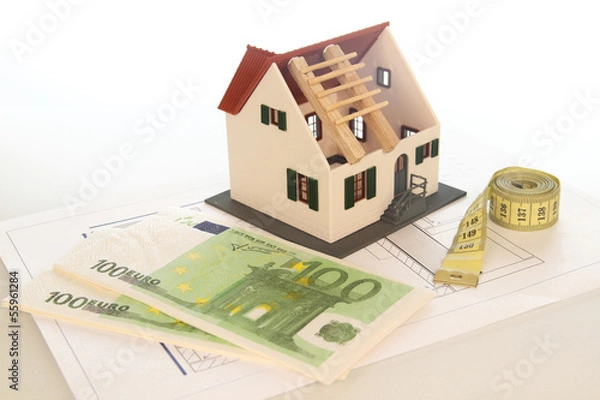 Obraz maison et argent