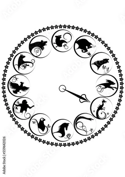 Fototapeta 干支、十二支、辰年