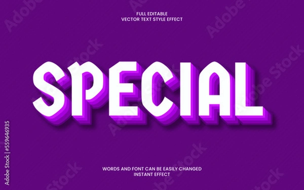 Fototapeta Special Text Effect