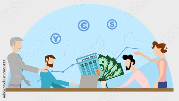 Fototapeta coffee shop flat design vector