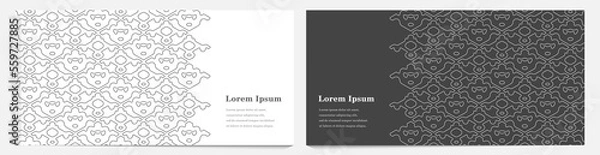 Fototapeta 幾何学 抽象 六角形 テクノロジー 背景 セット