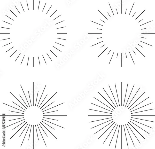 Obraz 手書きの光のセット