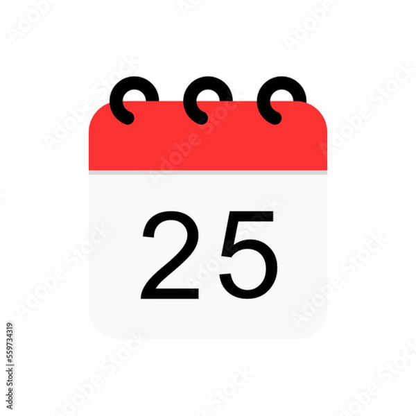 Fototapeta Calendar date vector flat icon