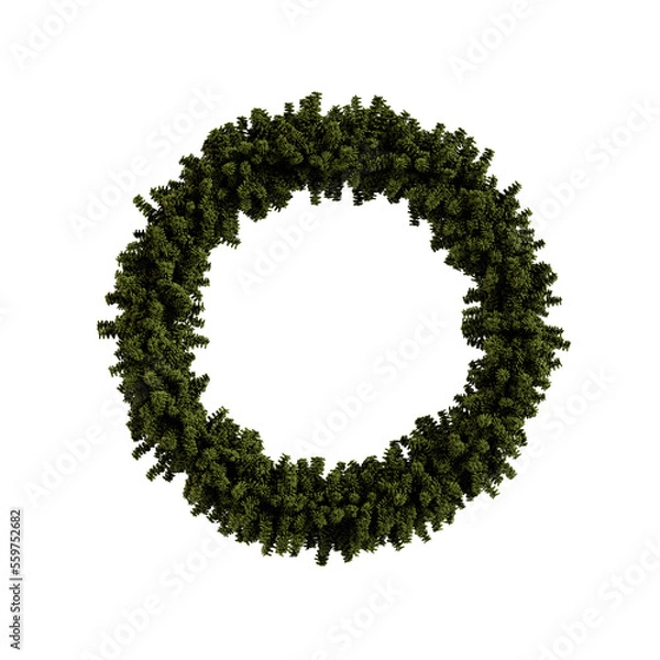 Obraz frame made of green leaves transparent background