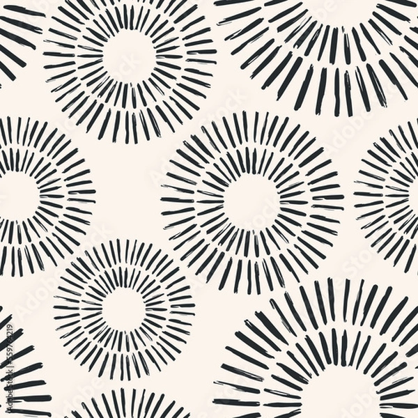 Obraz Aesthetic Contemporary printable seamless pattern with abstract Minimal elegant line brush stroke shapes and line in nude colors.
