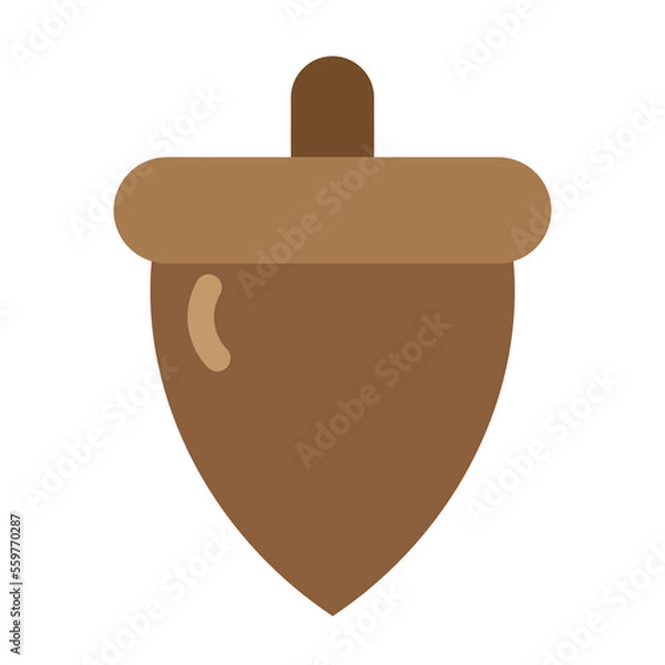 Fototapeta Chestnut Flat Icon