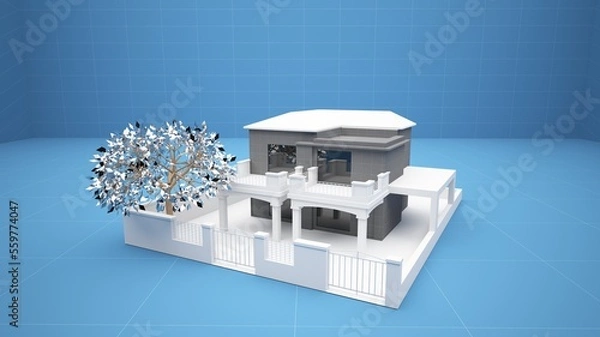 Obraz Bâtiment 3D Maquette