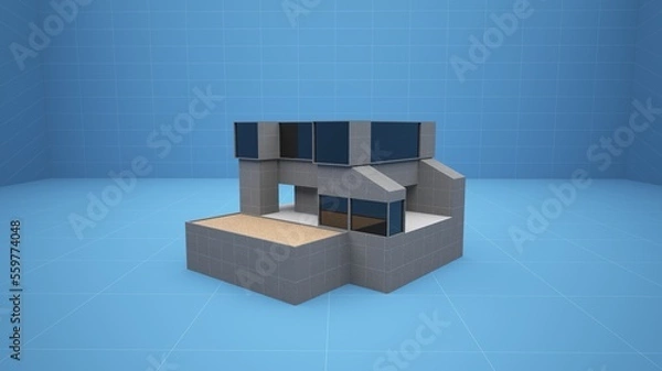 Obraz Bâtiment 3D Maquette