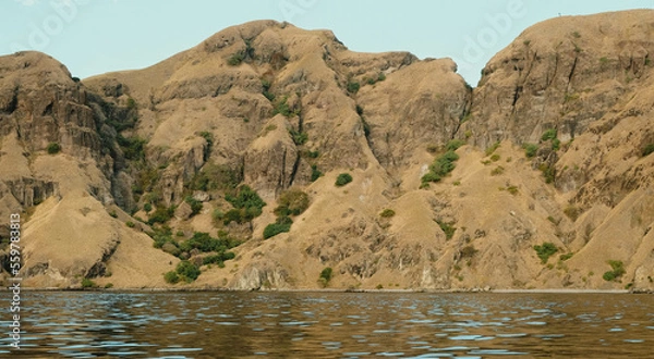 Fototapeta side view of Padar Island, Indonesia