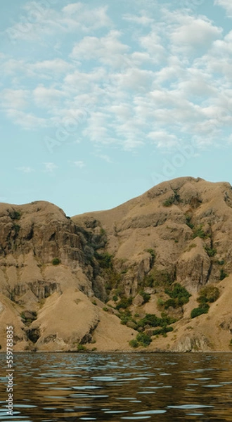 Fototapeta side view of Padar Island, Indonesia