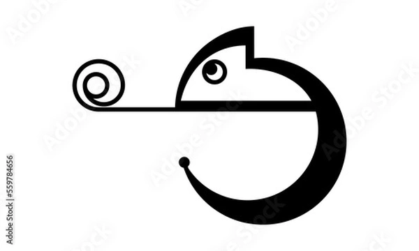 Obraz chameleon logo icon