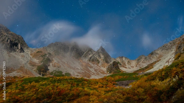 Fototapeta 山岳と紅葉