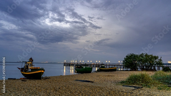 Obraz morze, Bałtyk, trójmiasto, Gdańsk, Gdynia, Sopot, zatoka, woda, wschód słońca, zachód słońca, słońce, noc, latarnia morska, półwysep helski, wydmy, piasek, plaża