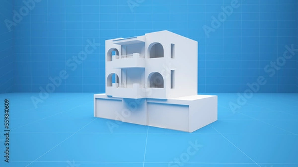 Obraz Bâtiment 3D Maquette