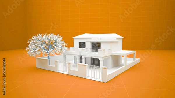 Obraz Bâtiment 3D Maquette