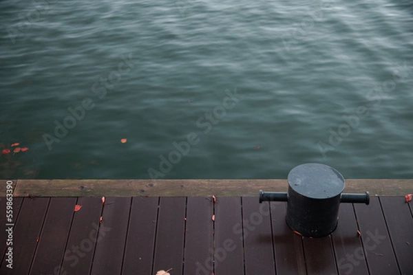 Fototapeta Artistic photo with dock. Keep your dock in good shape.