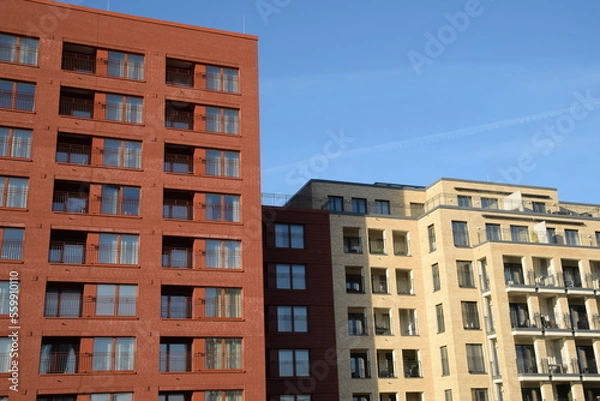 Fototapeta Haeuser in Frankfurt