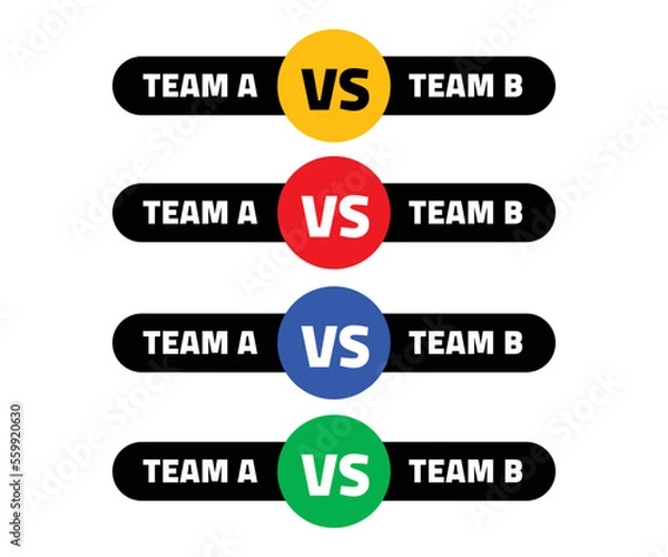 Obraz Versus team vs icons 